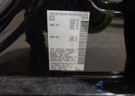 2024 Nissan Altima Sr Vc-Turbo Fwd z USA, uszkodzony, nr VIN 1N4AL4CV7RN418622